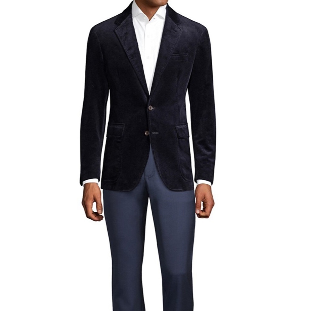 Polo Ralph Lauren Stretch Corduroy Sports Coat Navy Blue
